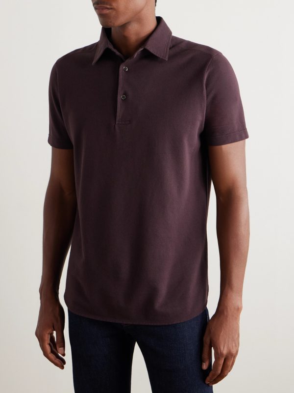 Cotton-Piqué Polo Shirt - BK Cotton-Piqué Polo Shirt - BK