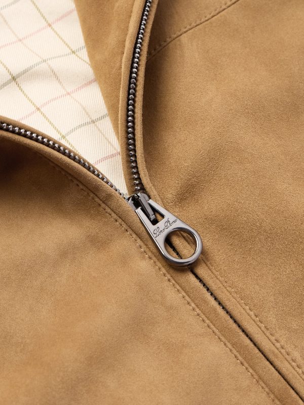 Suede Zip-Up Bomber Jacket - CU