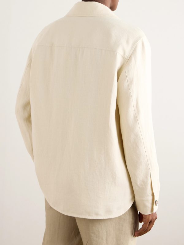 Evando Linen-Twill Overshirt - BK Evando Linen-Twill Overshirt - BK