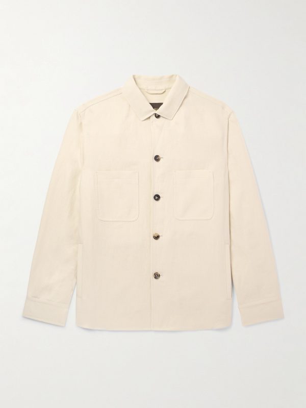 Evando Linen-Twill Overshirt Evando Linen-Twill Overshirt