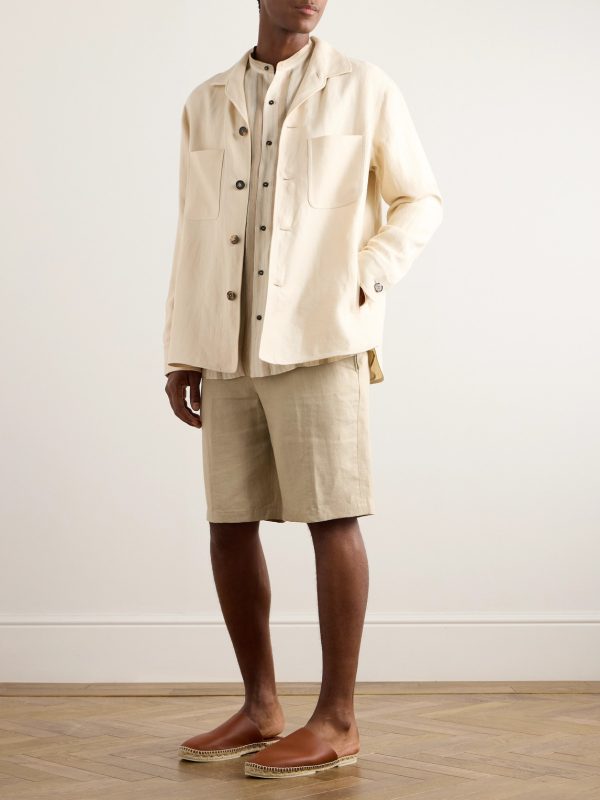 Evando Linen-Twill Overshirt - OU Evando Linen-Twill Overshirt - OU