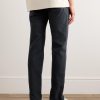 Quarona Slim-Fit Stretch-Cotton Twill Trousers - BK Quarona Slim-Fit Stretch-Cotton Twill Trousers - BK