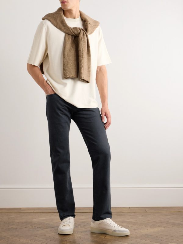 Quarona Slim-Fit Stretch-Cotton Twill Trousers - OU Quarona Slim-Fit Stretch-Cotton Twill Trousers - OU