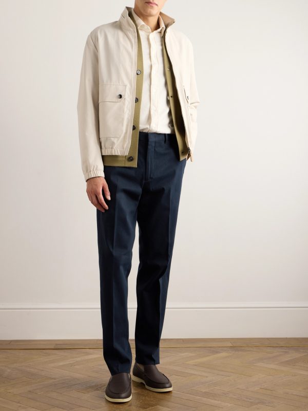 Jarno Austin Straight-Leg Stretch-Cotton Twill Trousers - OU Jarno Austin Straight-Leg Stretch-Cotton Twill Trousers - OU