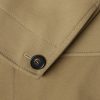 Barth Caban Felt and Leather-Trimmed Cotton-Gabardine Jacket - E1