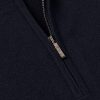 Slim-Fit Baby Cashmere Half-Zip Sweater - CU