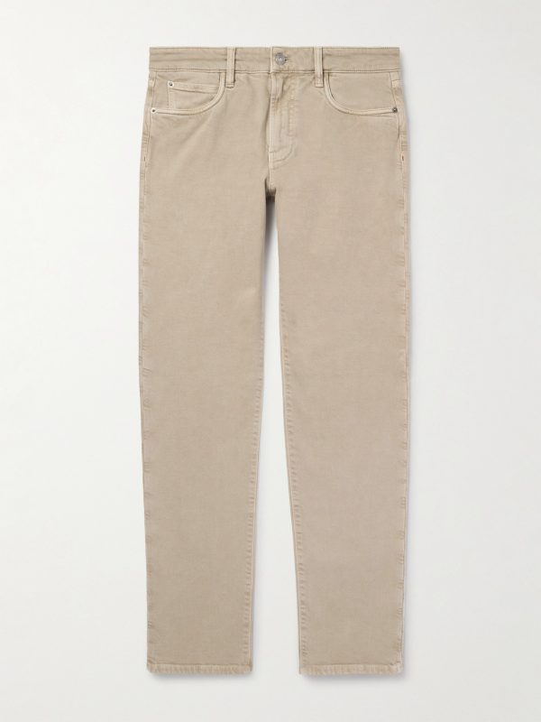 Quarona Slim-Fit Stretch-Cotton Twill Trousers Quarona Slim-Fit Stretch-Cotton Twill Trousers