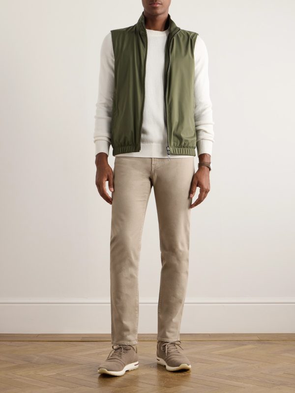 Quarona Slim-Fit Stretch-Cotton Twill Trousers - OU Quarona Slim-Fit Stretch-Cotton Twill Trousers - OU