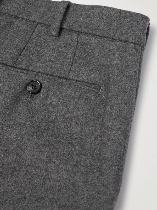 Carlo Straight-Leg Wool and Cashmere-Blend Flannel Trousers - CU