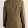 Double-Breasted Virgin Wool-Twill Suit Jacket - BK