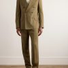 Double-Breasted Virgin Wool-Twill Suit Jacket - OU