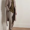 Elia Grandad-Collar Virgin Wool and Cashmere-Blend Shirt - OU Elia Grandad-Collar Virgin Wool and Cashmere-Blend Shirt - OU