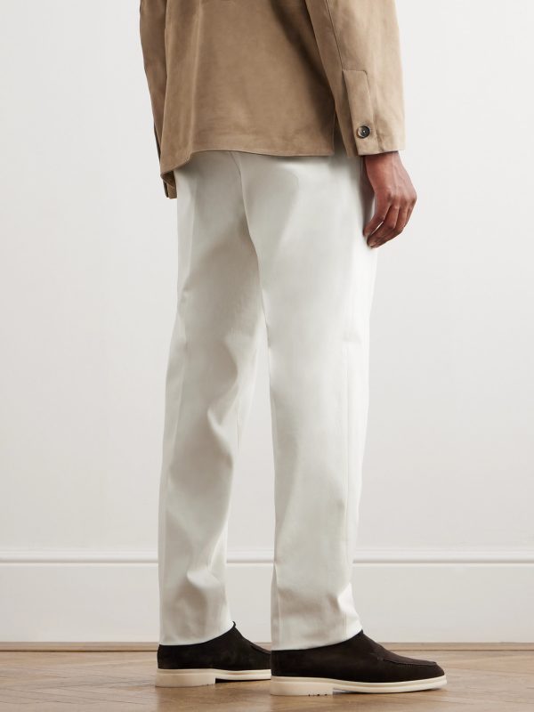 Jarno Austin Straight-Leg Stretch-Cotton Twill Trousers - BK Jarno Austin Straight-Leg Stretch-Cotton Twill Trousers - BK