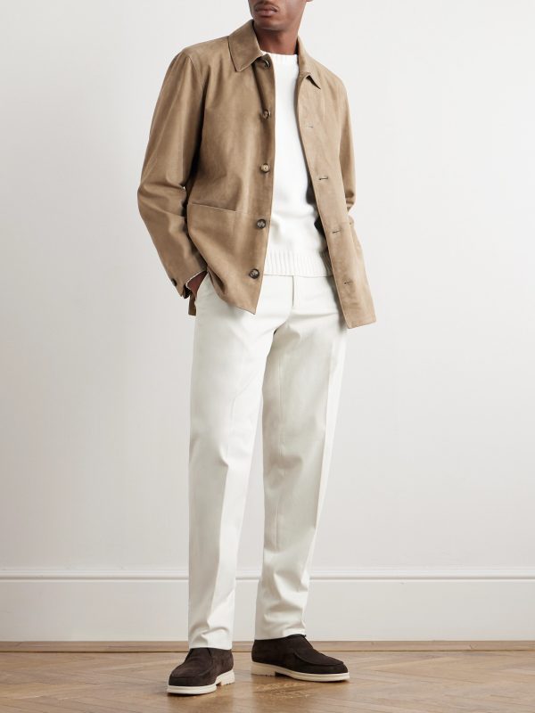 Jarno Austin Straight-Leg Stretch-Cotton Twill Trousers - OU Jarno Austin Straight-Leg Stretch-Cotton Twill Trousers - OU