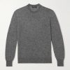 Brushed Cashmere and Silk-Blend Sweater