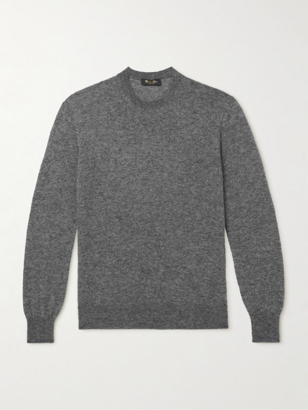 Brushed Cashmere and Silk-Blend Sweater