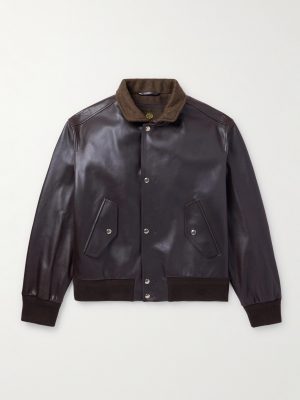 Johnie Leather Bomber Jacket Johnie Leather Bomber Jacket