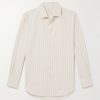Andre Striped Silk and Cotton-Blend Twill Shirt Andre Striped Silk and Cotton-Blend Twill Shirt