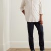 Andre Striped Silk and Cotton-Blend Twill Shirt - OU Andre Striped Silk and Cotton-Blend Twill Shirt - OU