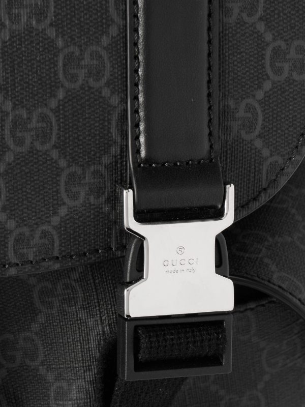 Leather-Trimmed Monogrammed Supreme Coated-Canvas Backpack - CU