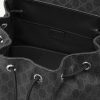 Leather-Trimmed Monogrammed Supreme Coated-Canvas Backpack - E1