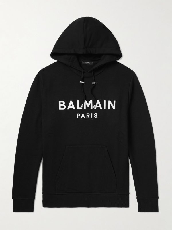 Logo-Print Stretch-Cotton Jersey Hoodie Logo-Print Stretch-Cotton Jersey Hoodie