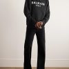 Logo-Print Stretch-Cotton Jersey Hoodie - OU Logo-Print Stretch-Cotton Jersey Hoodie - OU