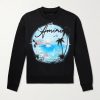 Oversized Crystal-Embellished Printed Cotton-Jersey Sweatshirt Oversized Crystal-Embellished Printed Cotton-Jersey Sweatshirt