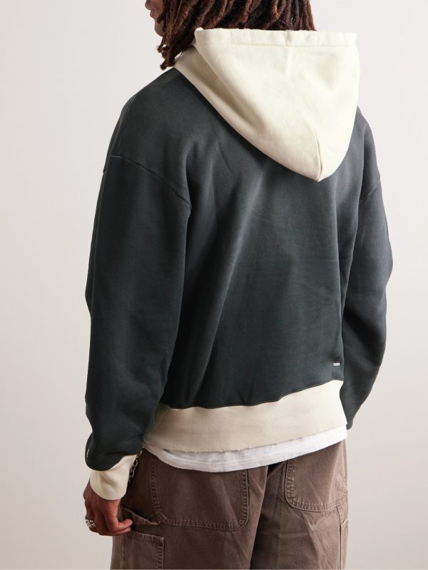 Logo-Appliquéd Colour-Block Cotton-Jersey Hoodie - BK Logo-Appliquéd Colour-Block Cotton-Jersey Hoodie - BK