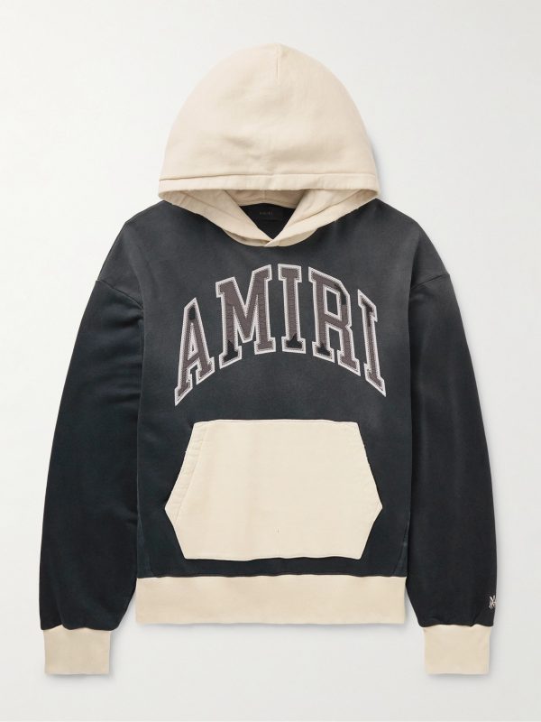 Logo-Appliquéd Colour-Block Cotton-Jersey Hoodie Logo-Appliquéd Colour-Block Cotton-Jersey Hoodie