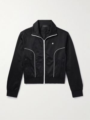 Logo-Appliquéd Jersey Track Jacket