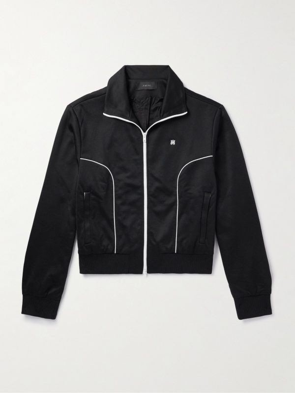 Logo-Appliquéd Jersey Track Jacket
