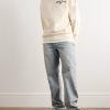 Straight-Leg Frayed Paint-Splattered Jeans - OU Straight-Leg Frayed Paint-Splattered Jeans - OU
