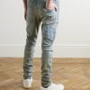 Slim-Fit Straight-Leg Logo-Appliquéd Panelled Distressed Jeans - BK Slim-Fit Straight-Leg Logo-Appliquéd Panelled Distressed Jeans - BK