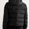 Quilted Kinetix Faille Hooded Down Jacket - BK Quilted Kinetix Faille Hooded Down Jacket - BK