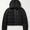 Quilted Kinetix Faille Hooded Down Jacket Quilted Kinetix Faille Hooded Down Jacket