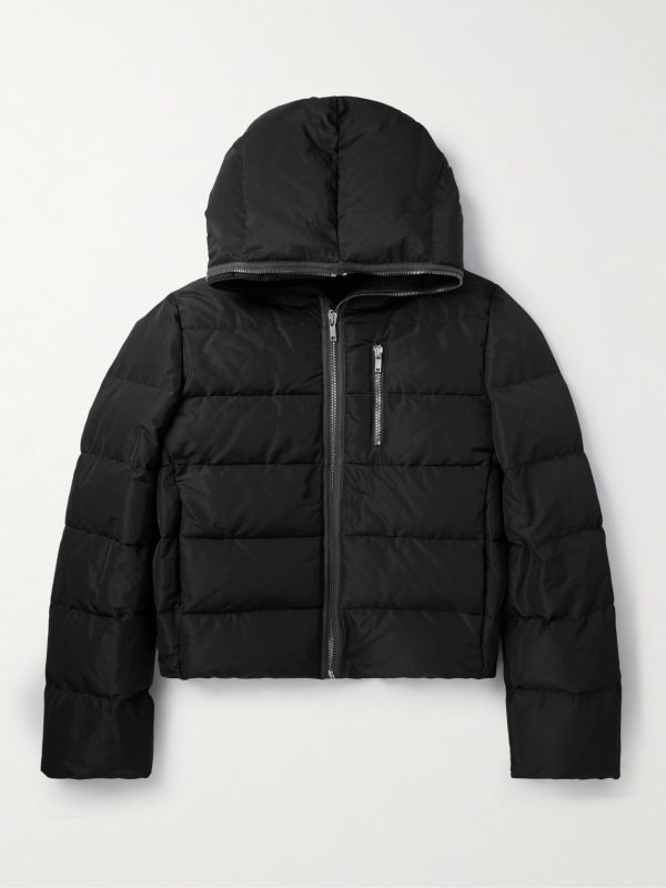 Quilted Kinetix Faille Hooded Down Jacket Quilted Kinetix Faille Hooded Down Jacket