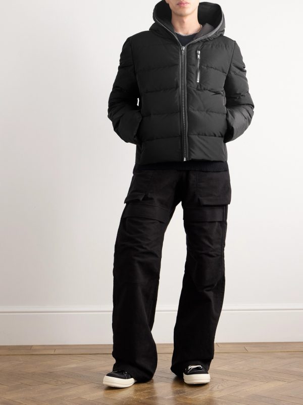 Quilted Kinetix Faille Hooded Down Jacket - OU Quilted Kinetix Faille Hooded Down Jacket - OU