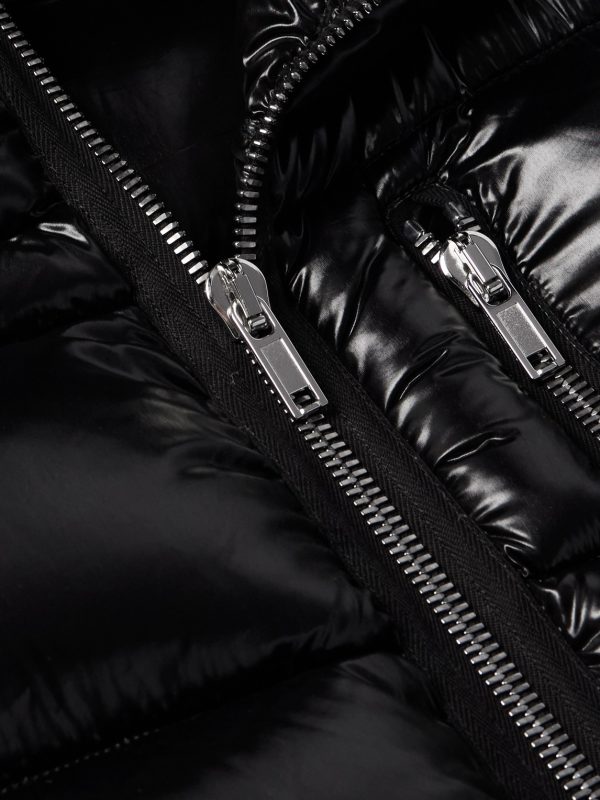 Quilted Glossed-Shell Hooded Down Jacket - CU Quilted Glossed-Shell Hooded Down Jacket - CU