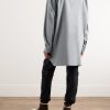 Oversized Cotton-Flannel Shirt - BK Oversized Cotton-Flannel Shirt - BK