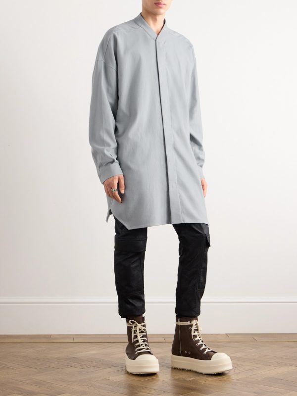 Oversized Cotton-Flannel Shirt - OU Oversized Cotton-Flannel Shirt - OU
