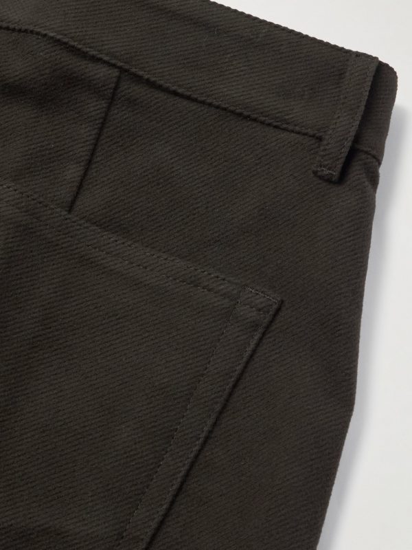 Geth Straight-Leg Brushed Cotton-Twill Trousers - CU Geth Straight-Leg Brushed Cotton-Twill Trousers - CU