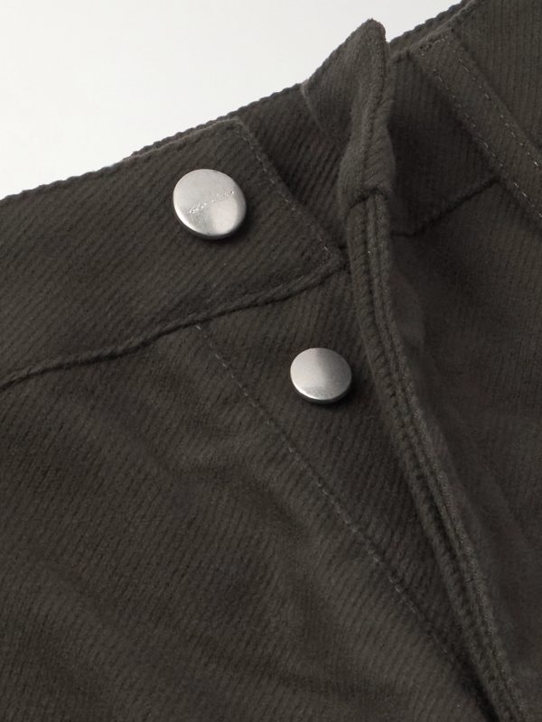 Geth Straight-Leg Brushed Cotton-Twill Trousers - E1 Geth Straight-Leg Brushed Cotton-Twill Trousers - E1