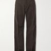 Geth Straight-Leg Brushed Cotton-Twill Trousers Geth Straight-Leg Brushed Cotton-Twill Trousers