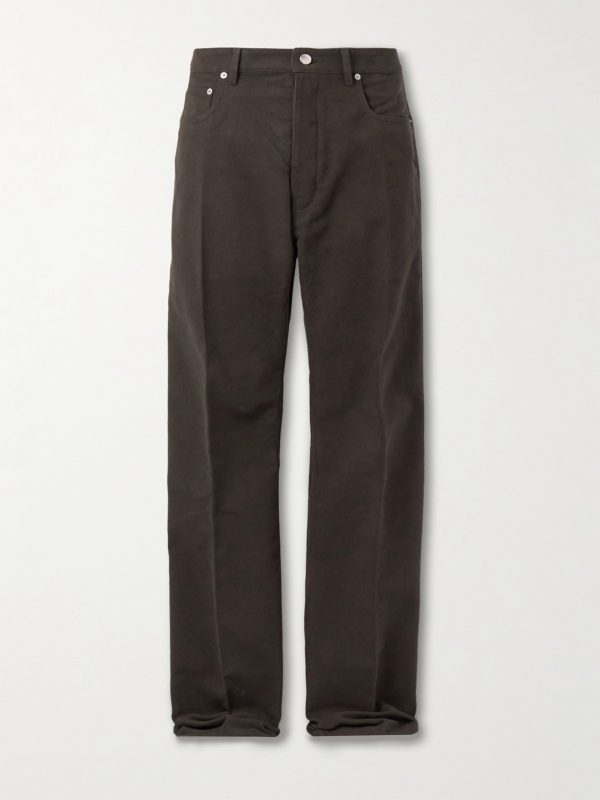 Geth Straight-Leg Brushed Cotton-Twill Trousers Geth Straight-Leg Brushed Cotton-Twill Trousers