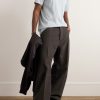 Geth Straight-Leg Brushed Cotton-Twill Trousers - OU Geth Straight-Leg Brushed Cotton-Twill Trousers - OU
