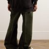 Geth Straight-Leg Brushed Cotton-Twill Trousers - BK Geth Straight-Leg Brushed Cotton-Twill Trousers - BK