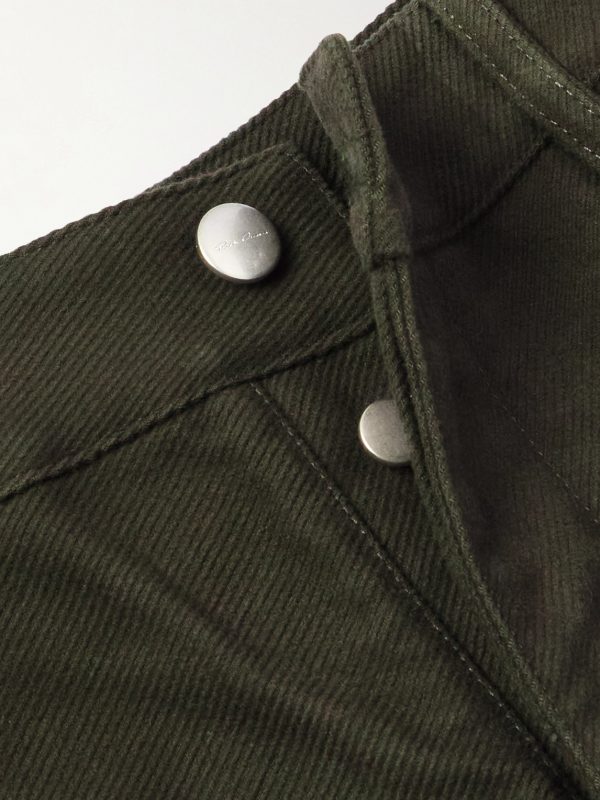 Geth Straight-Leg Brushed Cotton-Twill Trousers - E1 Geth Straight-Leg Brushed Cotton-Twill Trousers - E1