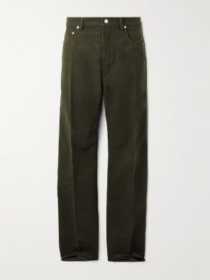 Geth Straight-Leg Brushed Cotton-Twill Trousers Geth Straight-Leg Brushed Cotton-Twill Trousers