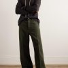 Geth Straight-Leg Brushed Cotton-Twill Trousers - OU Geth Straight-Leg Brushed Cotton-Twill Trousers - OU
